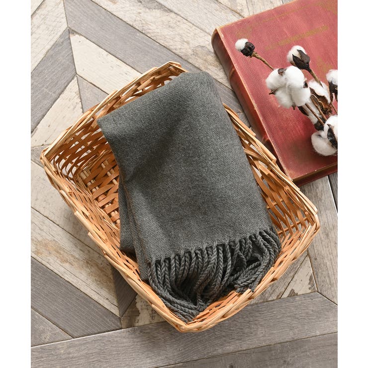 杢チャコール | ストール 吸湿発熱 抗菌 | Honeys