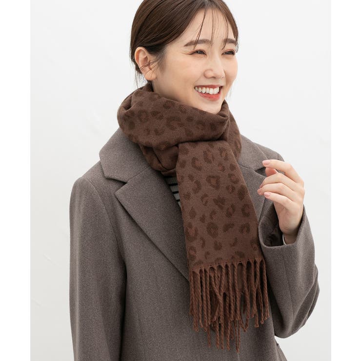 ブラウン | マフラー 吸湿発熱 抗菌 | Honeys