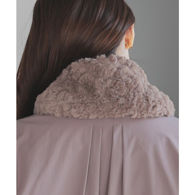 ティペット ブローチ付き フェイクファー | Honeys | 詳細画像11 