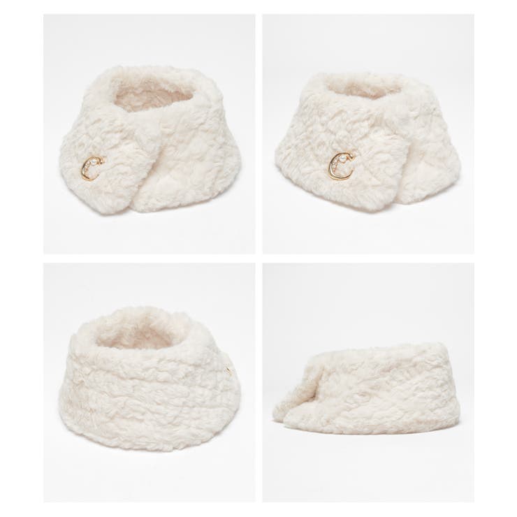 ティペット ブローチ付き フェイクファー | Honeys | 詳細画像15 