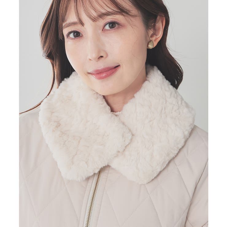 ティペット ブローチ付き フェイクファー | Honeys | 詳細画像5 