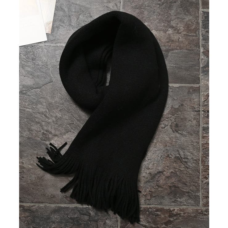 ブラック | マフラー 吸湿発熱 抗菌 | Honeys