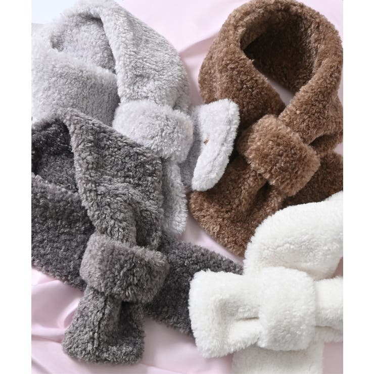 ティペット チャームプレート付き プードルフェイクファー | Honeys | 詳細画像2 