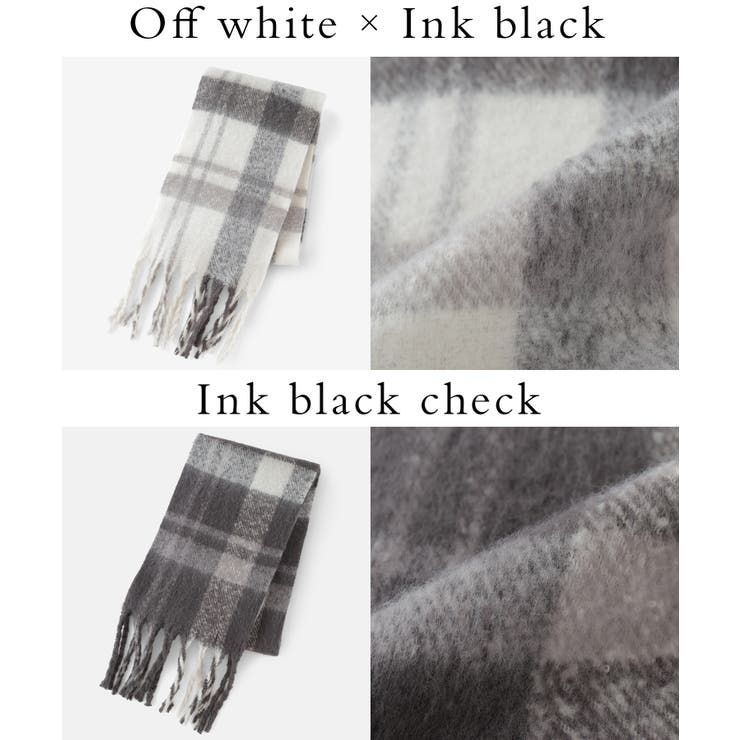 マフラー 太フリンジ チェック柄 | Honeys | 詳細画像12 