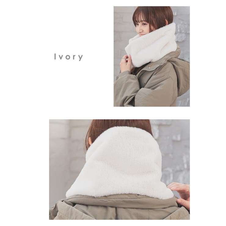 スヌード ネックウォーマー フェイクファー | Honeys | 詳細画像10 