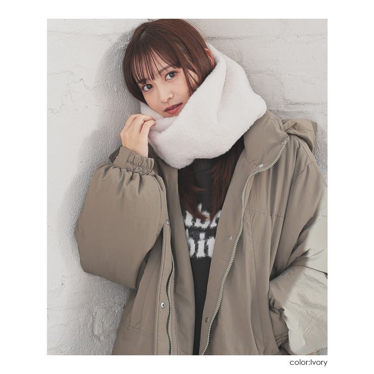 スヌード ネックウォーマー フェイクファー | Honeys | 詳細画像5 