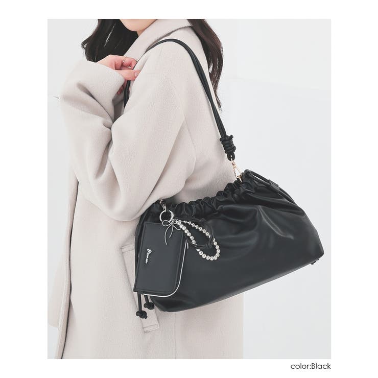 カードケース チャーム付き 合皮 | Honeys | 詳細画像6 