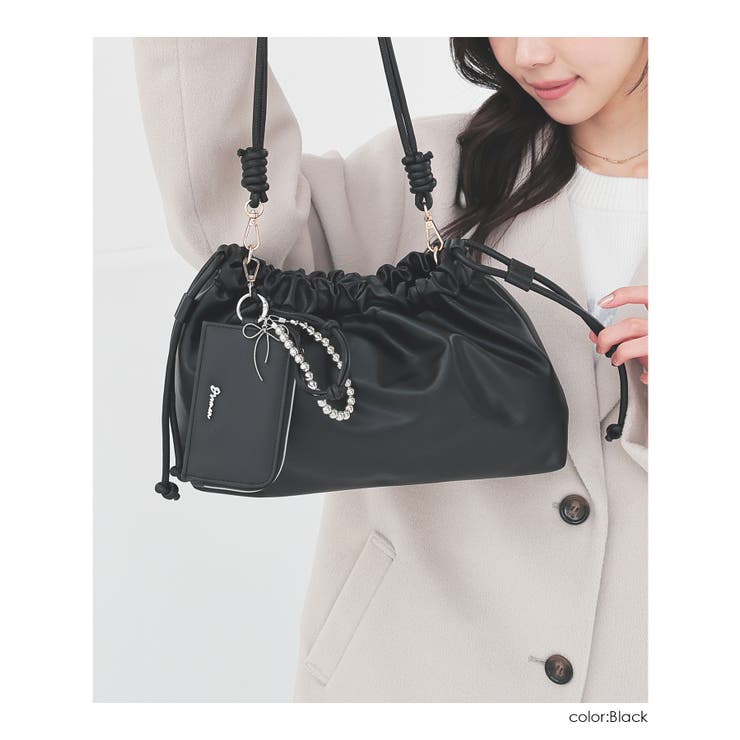 カードケース チャーム付き 合皮 | Honeys | 詳細画像9 