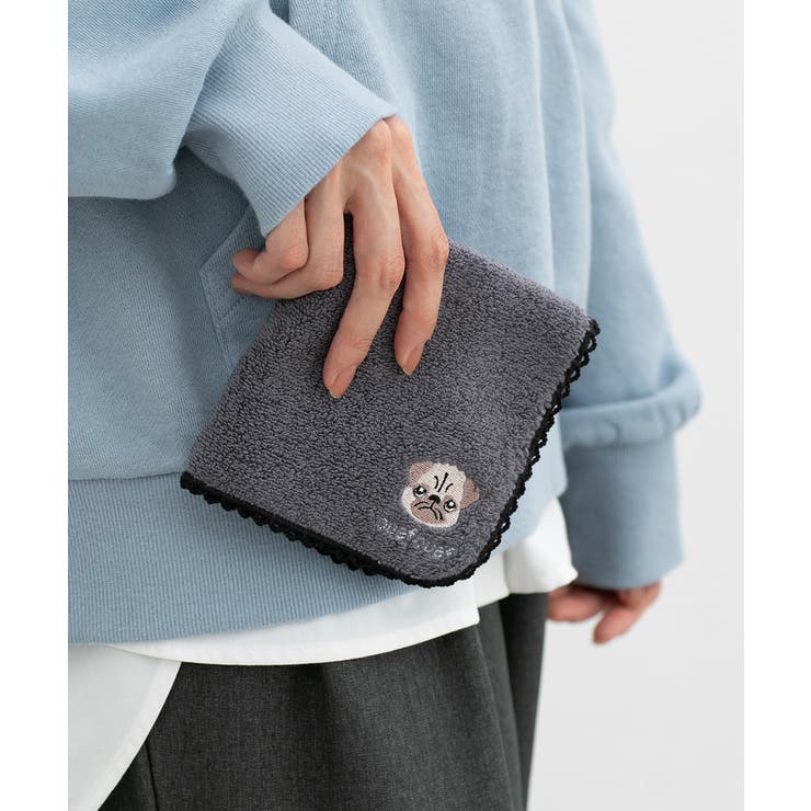 パグ | ハンカチ タオルハンカチ ミニタオル | Honeys