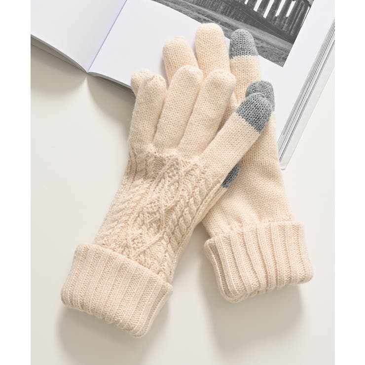 アイボリー | 手袋 ハニぽか 吸湿発熱 | Honeys