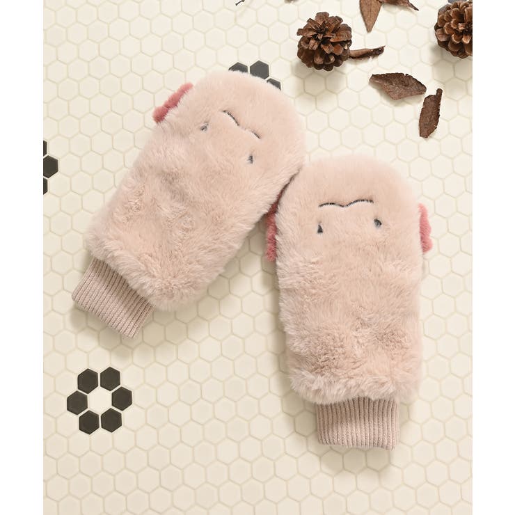 ウーパールーパー | 手袋 ハニぽか 吸湿発熱 | Honeys