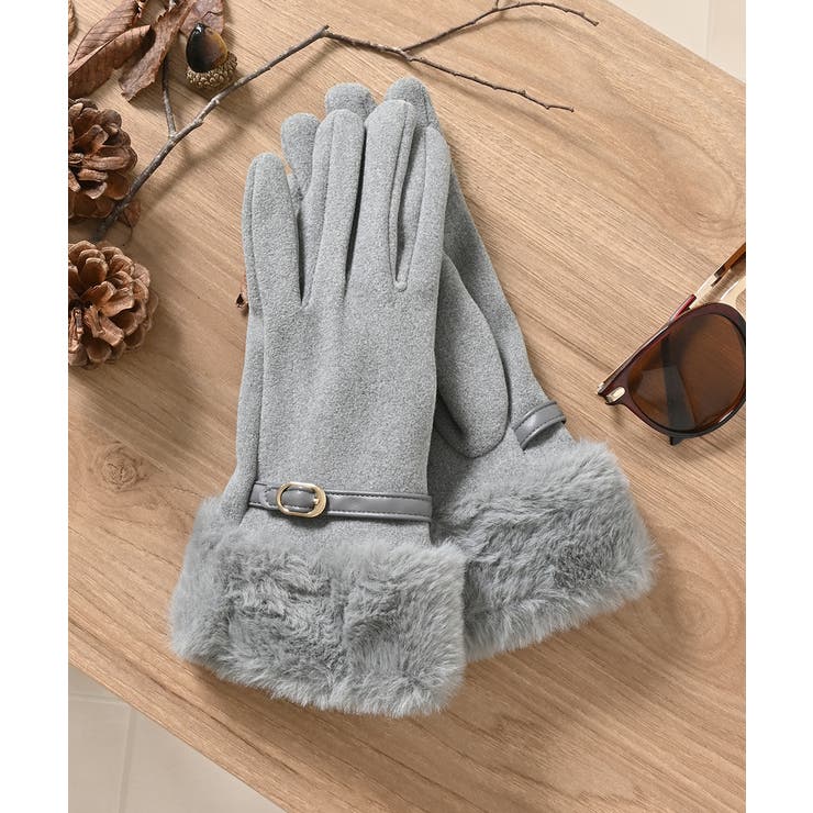 グレー | 手袋 ハニぽか 吸湿発熱 | Honeys