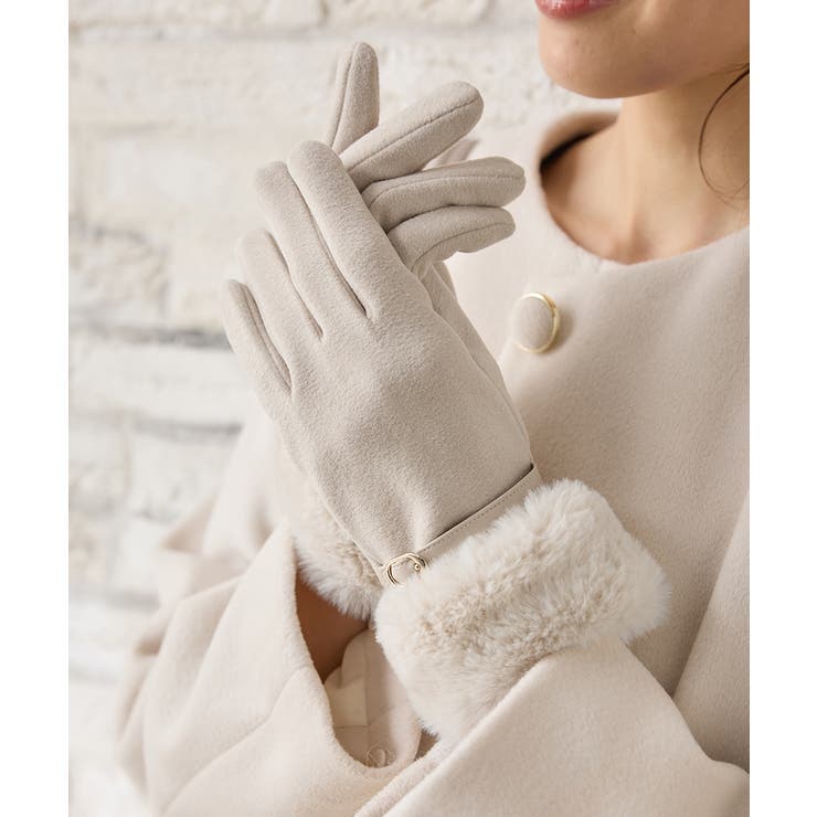 ライトベージュ | 手袋 ハニぽか 吸湿発熱 | Honeys