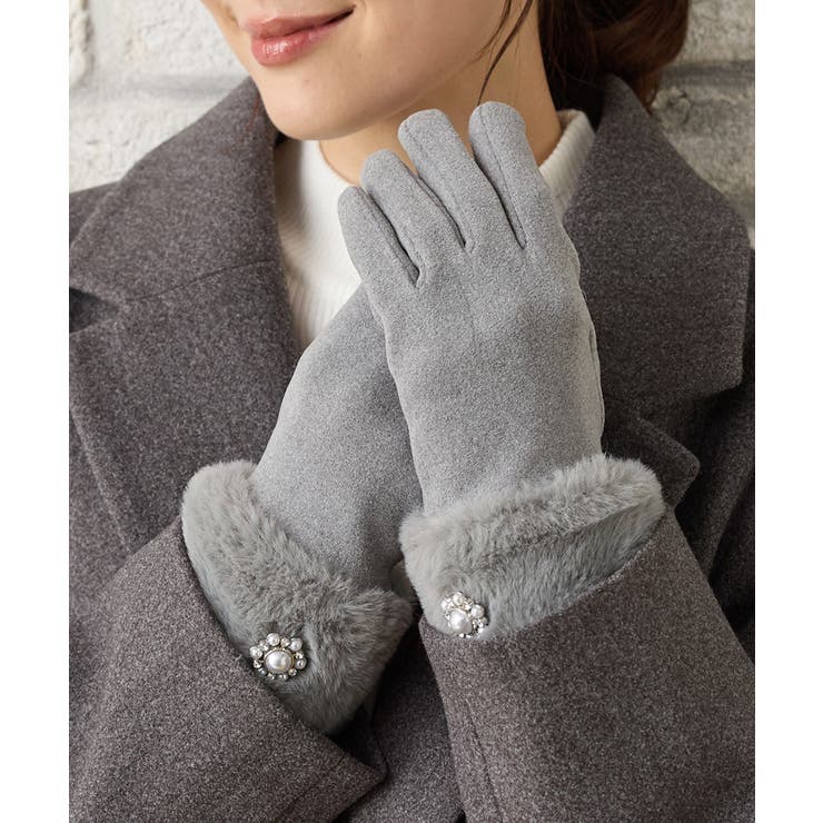 グレー | 手袋 ハニぽか 吸湿発熱 | Honeys