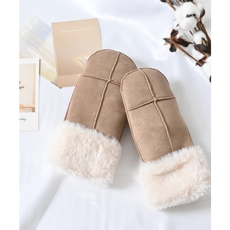 ベージュ | 手袋 ハニぽか 吸湿発熱 | Honeys