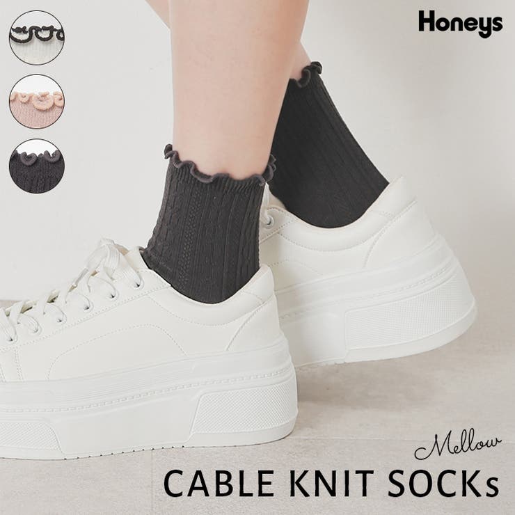 靴下 ソックス クルー丈 | Honeys | 詳細画像1 