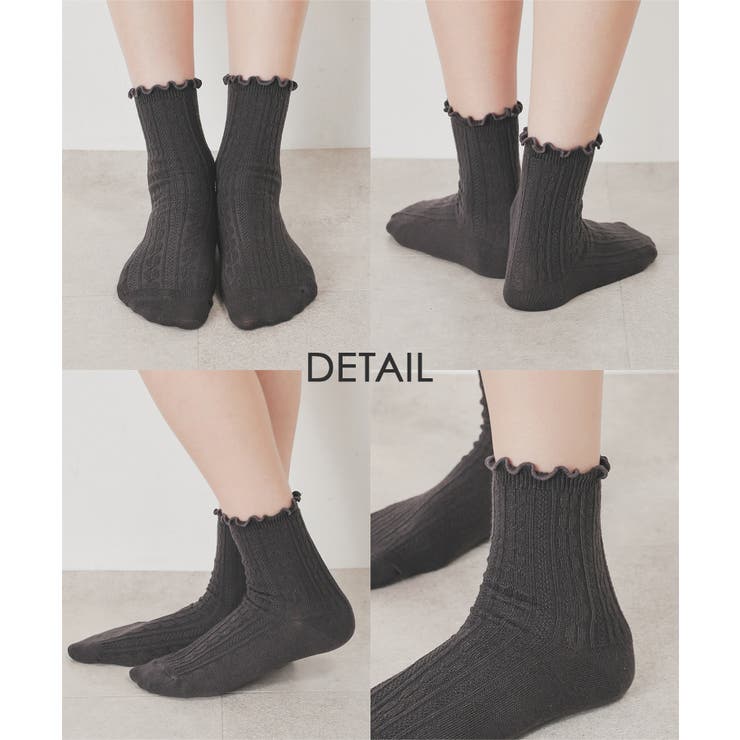 靴下 ソックス クルー丈 | Honeys | 詳細画像10 