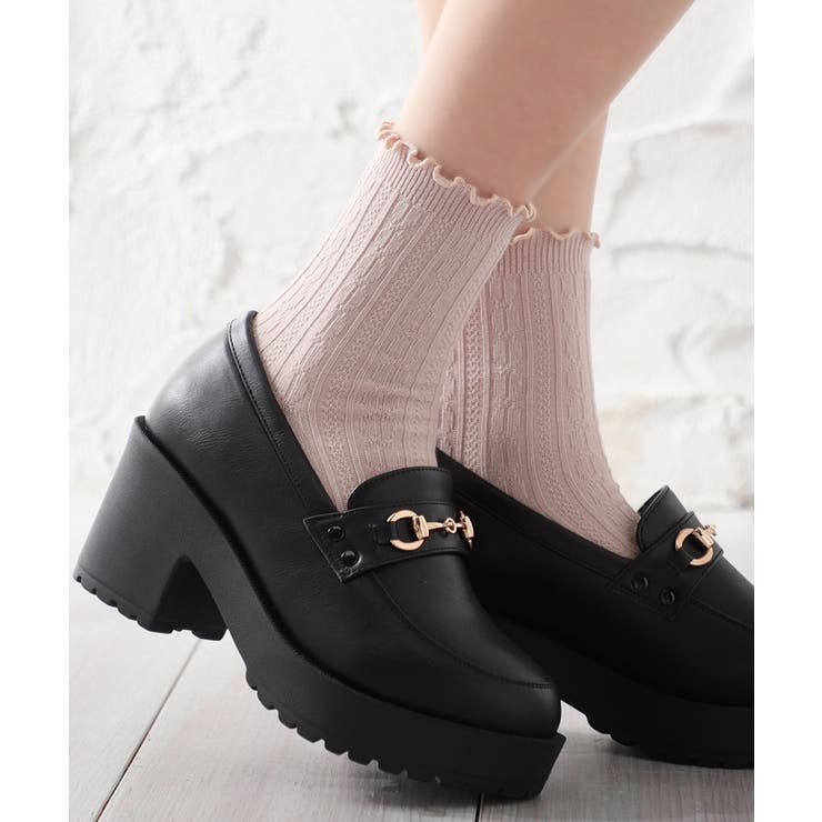 ピンク | 靴下 ソックス クルー丈 | Honeys