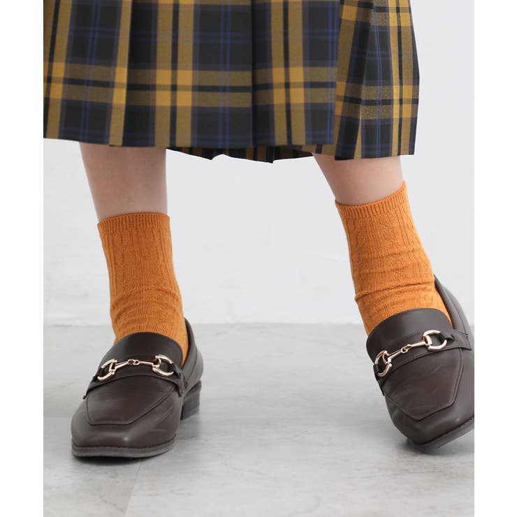 カラシ | 靴下 ソックス クルー丈 | Honeys