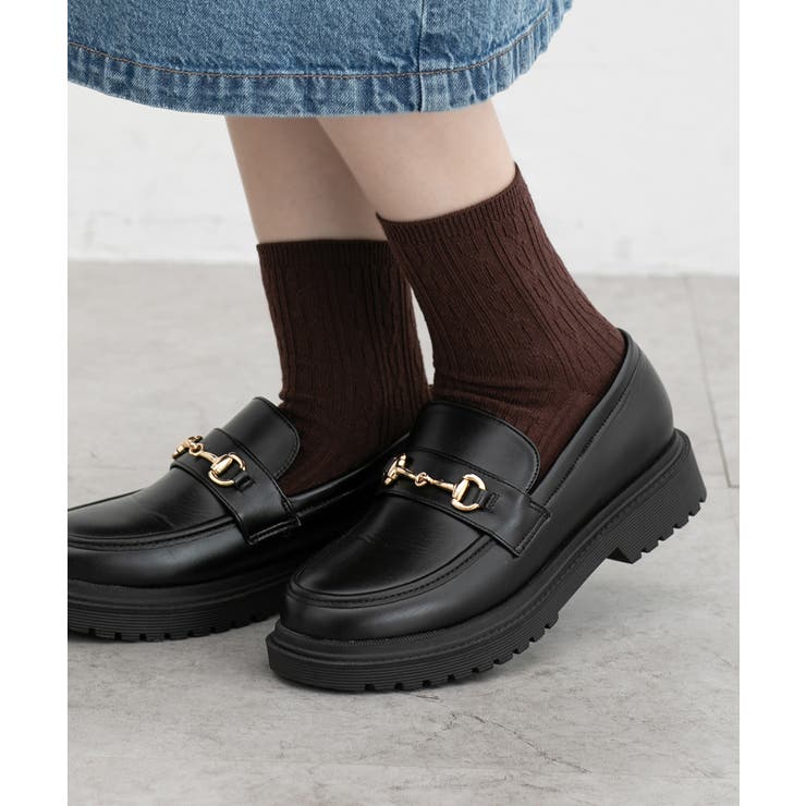 ブラウン | 靴下 ソックス クルー丈 | Honeys