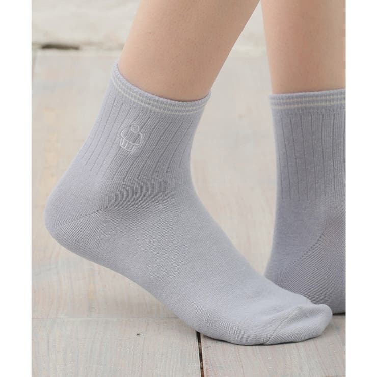 サックス／ケーキ | 靴下 ソックス ショート丈 | Honeys