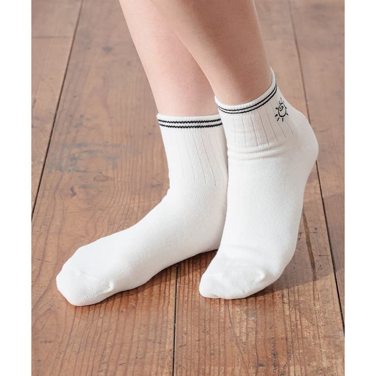 オフ／太陽 | 靴下 ソックス ショート丈 | Honeys