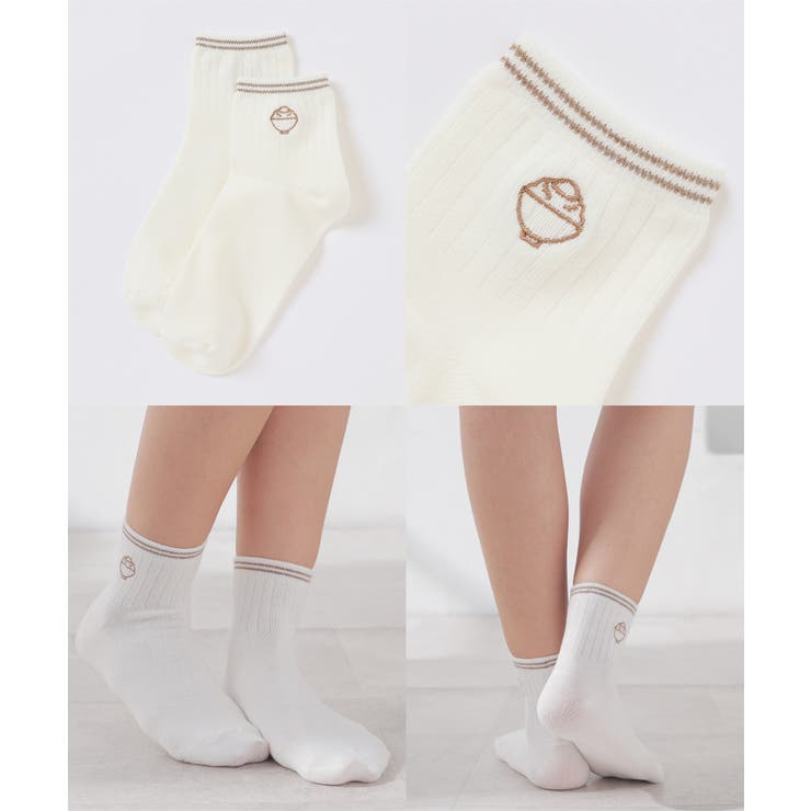 靴下 ショート丈 綿混 | Honeys | 詳細画像13 