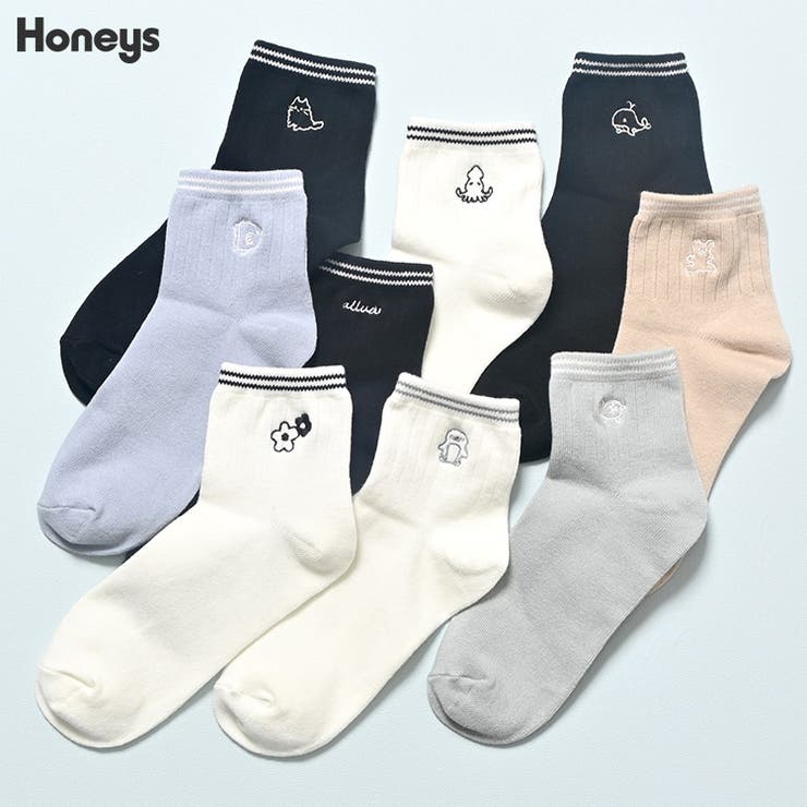 靴下 ソックス ショート丈ソックス | Honeys | 詳細画像1 