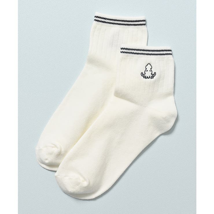 オフ／イカ | 靴下 ソックス ショート丈ソックス | Honeys