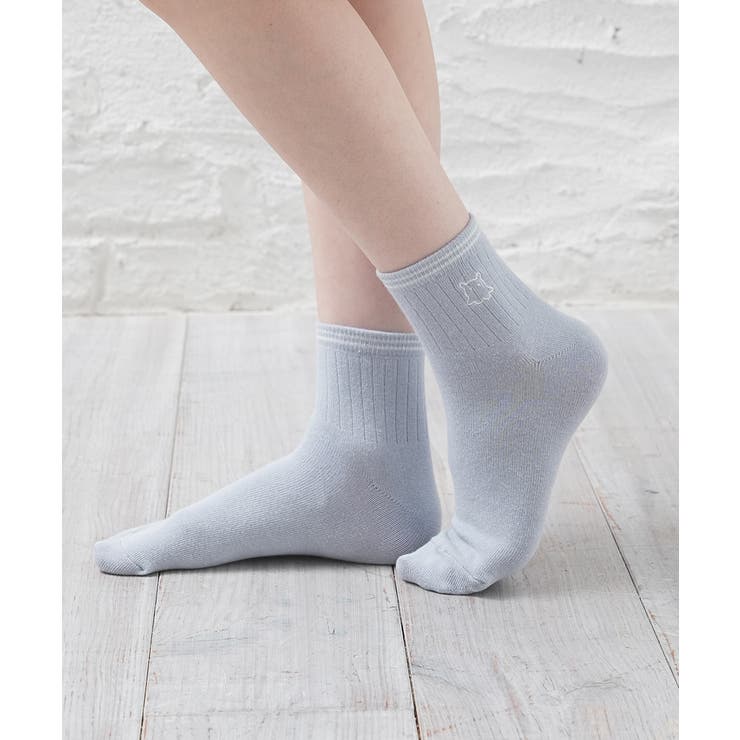 水色／メンダコ | 靴下 ソックス ショート丈 | Honeys