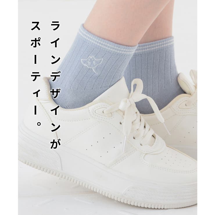 靴下 ソックス ライン入り | Honeys | 詳細画像2 