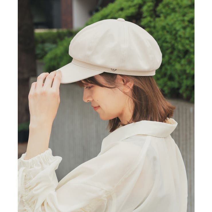 新品 試着のみHEADS キャスケット BIGCASQUETTE ベージュ 白系 CFC2863C-4F5E-474D-B435-