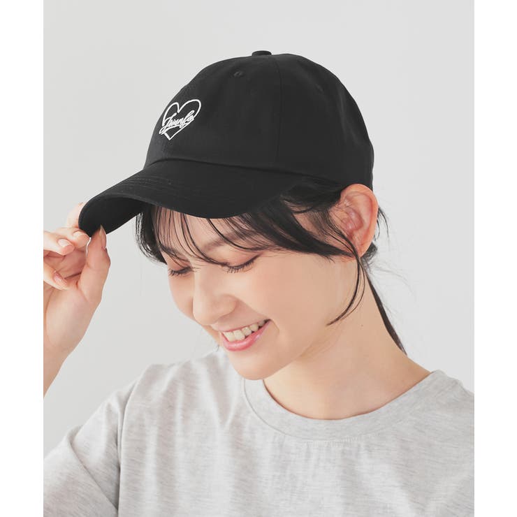 ブラック | 帽子 キャップ ハート | Honeys