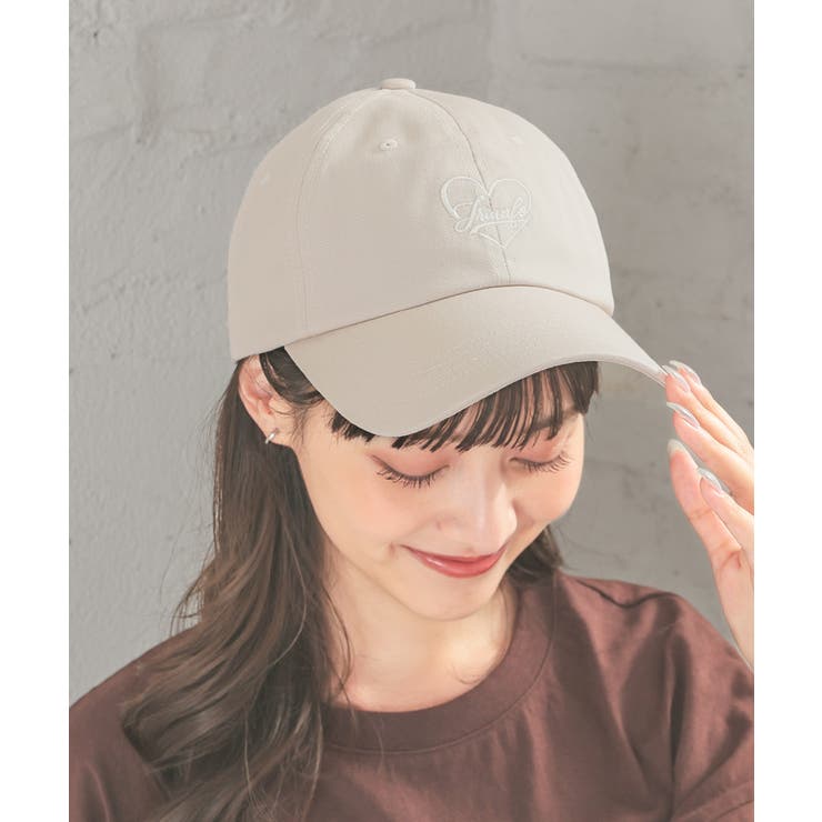 ベージュ | 帽子 キャップ ハート | Honeys
