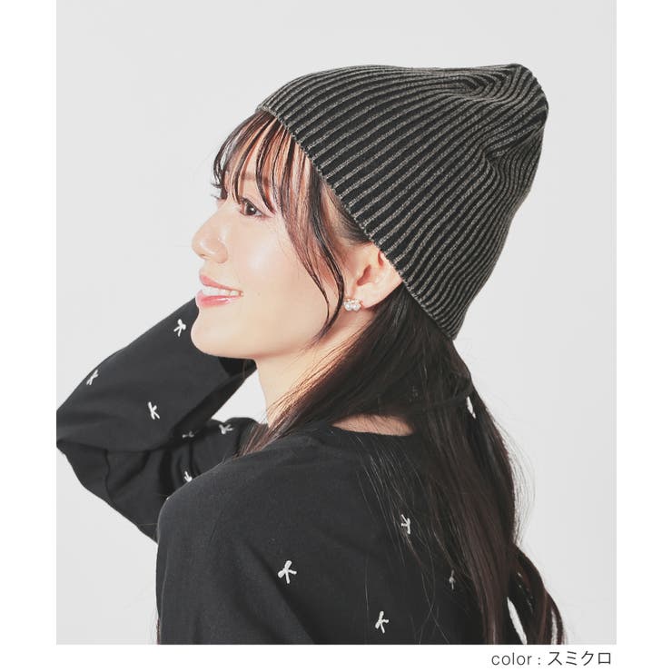 帽子 ニット帽 ビーニー | Honeys | 詳細画像9 