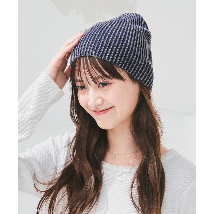 ブルー | 帽子 ニット帽 ビーニー | Honeys