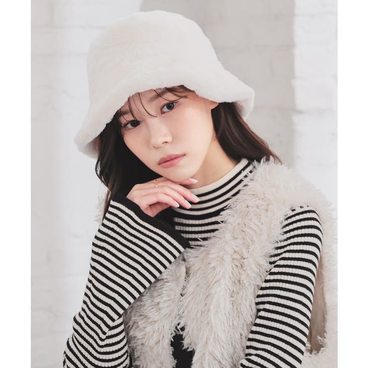 アイボリー | 帽子 バケットハット サイズ調整 | Honeys