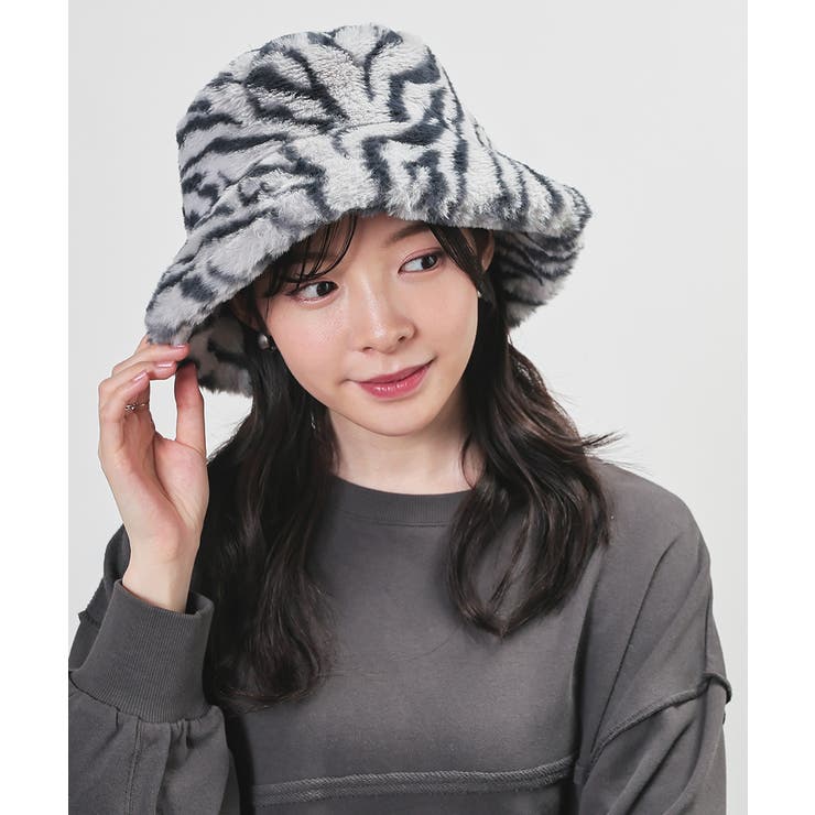 ゼブラ柄 | 帽子 バケットハット サイズ調整 | Honeys