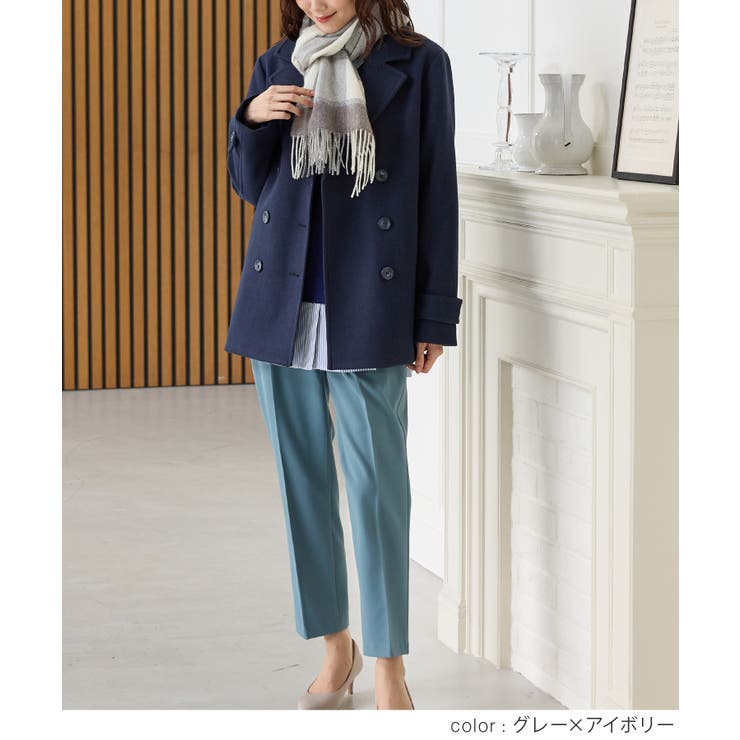 マフラー ウール チェック柄 | Honeys | 詳細画像2 