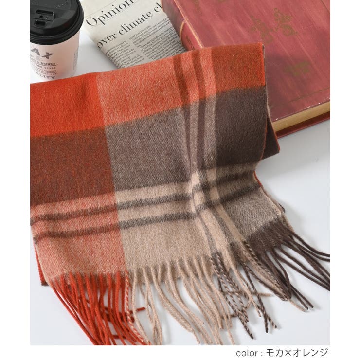 マフラー ウール チェック柄 | Honeys | 詳細画像7 