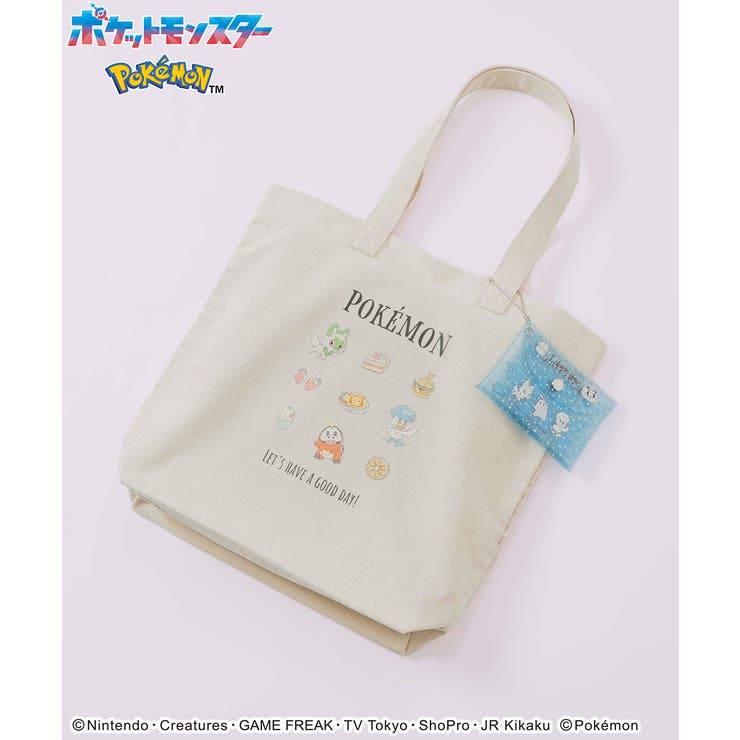 新品未使用　bonpoint ボンポワン×ポケモン　トートバッグ ポケモン パスケース 大人 新品未使用 bonpoint ボンポワン