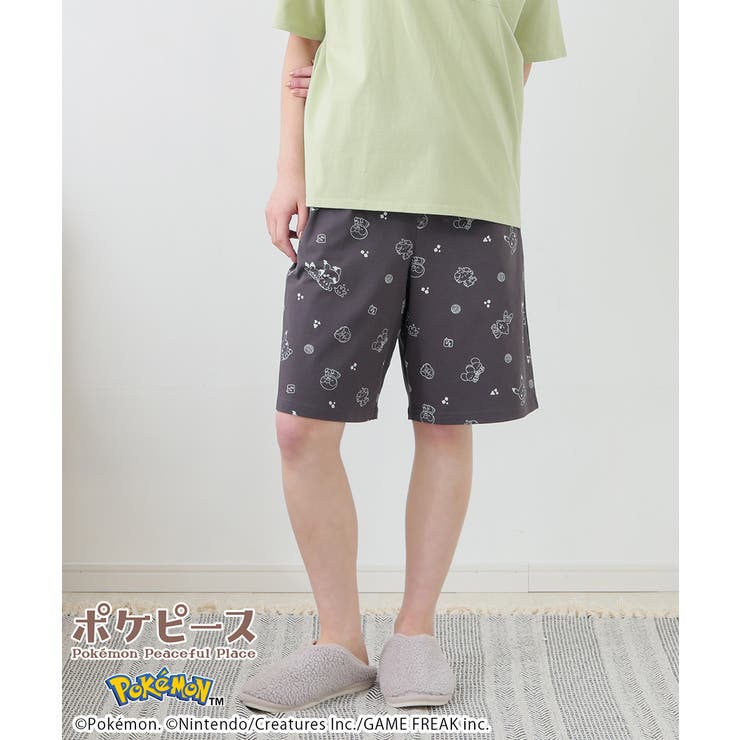 ポケピースＡ | ルームパンツ ハーフパンツ ポケモン | Honeys