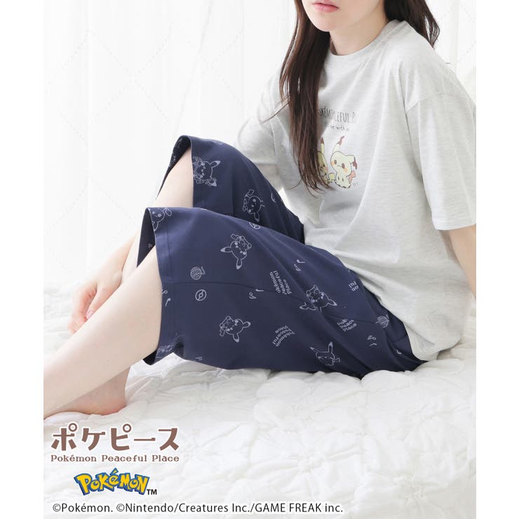 ルームパンツ ８分丈パンツ ポケモン | Honeys | 詳細画像14 