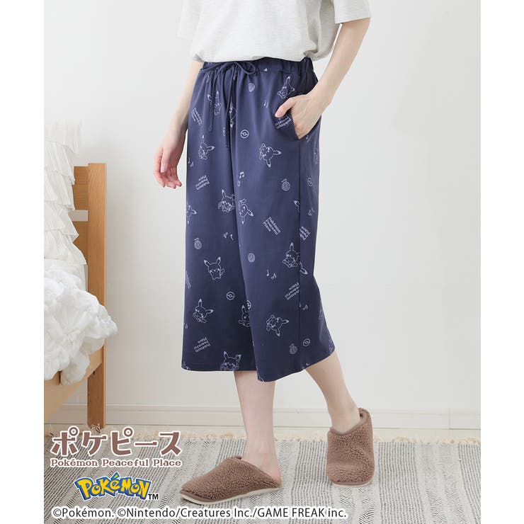 ピカチュウ | ルームパンツ ８分丈パンツ ポケモン | Honeys
