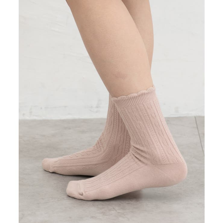 靴下 ソックス ケーブル編み | Honeys | 詳細画像11 