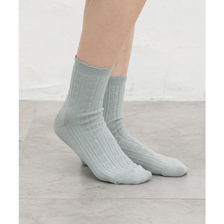 靴下 ソックス ケーブル編み | Honeys | 詳細画像10 