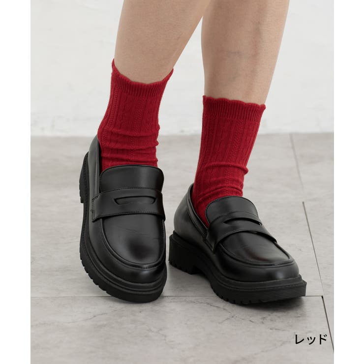 靴下 ソックス ケーブル編み | Honeys | 詳細画像5 