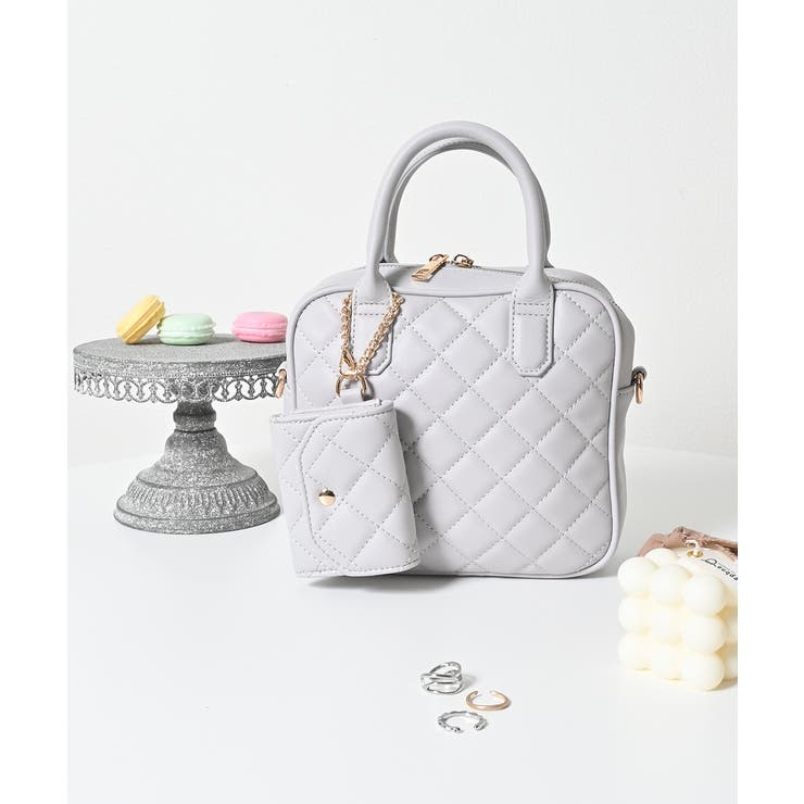 ライトグレー | ハンドバッグ バッグ 鞄 | Honeys