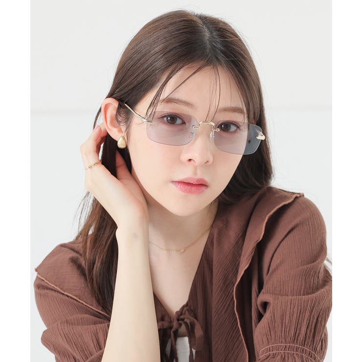 スモーク | サングラス めがね スクエア型 | Honeys