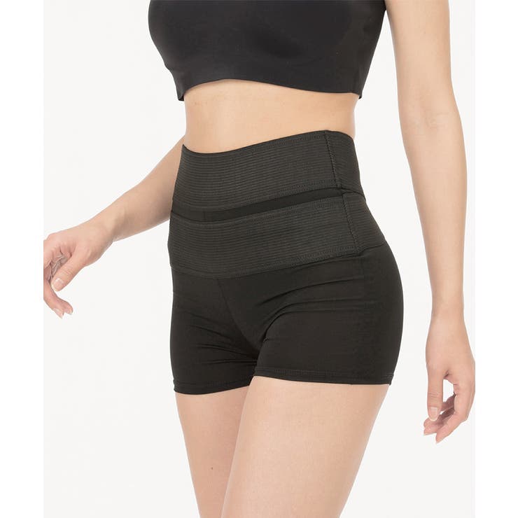 ブラック | レギンス １分丈 無地 | Honeys